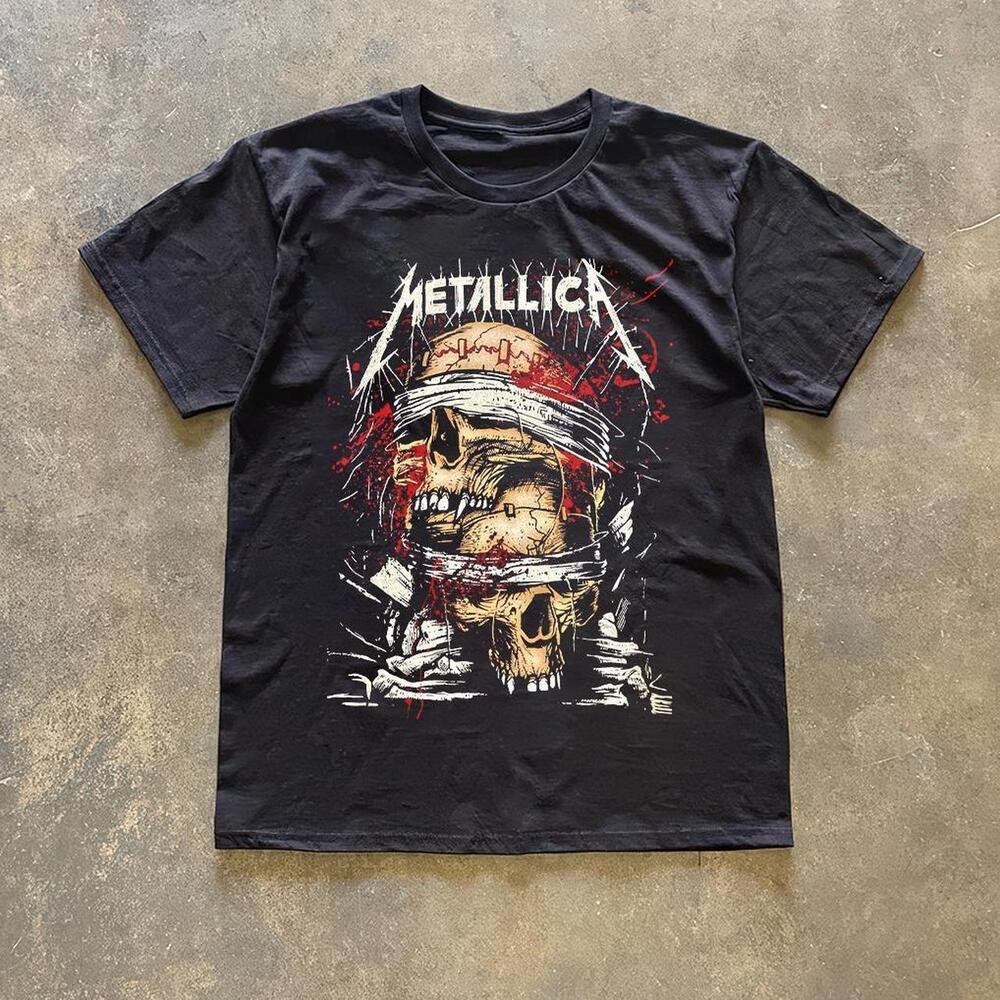 Black Metallica Tee With Red Accents 1
